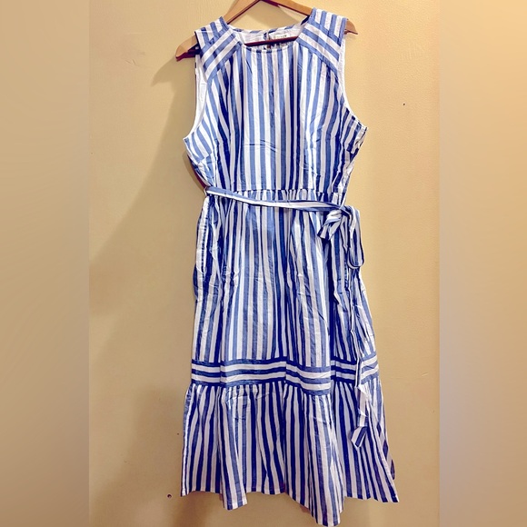 J CREW Striped Midi Dress - Picture 5 of 7